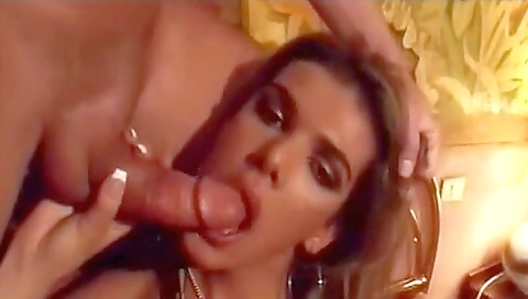 Busty brunette in her vintage lingerie takes off her pants