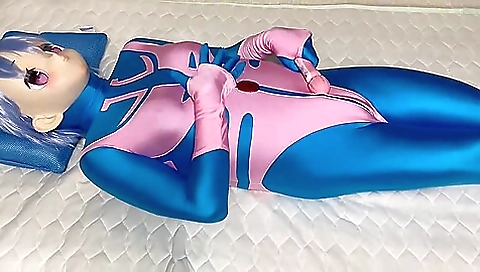 Girl with small body plays with her boobs and pussy