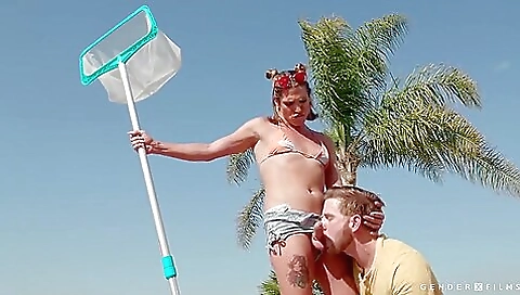 Hot girl gets her ass fucked and cumshots on her ass