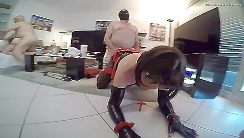 Amateur busty mature teen gets anal fucked on the bed