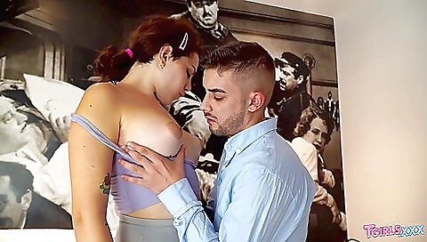 tattooed Latina gets fucked in the ass in a homemade clip