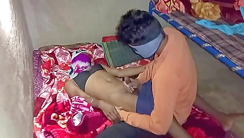 Bareback ebony teen is fucking her big cock in her hot anus