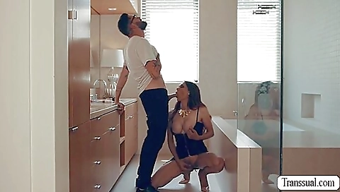 Big tits brunette stepmom and her big titty stepson