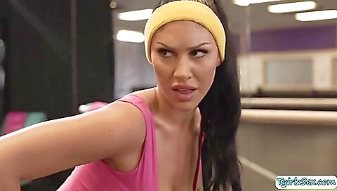 Yoga and deepthroat fuck with a hot group of chicks