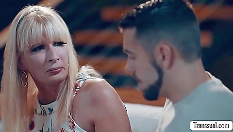 Blonde slutty stepmother gets her big booty fucked