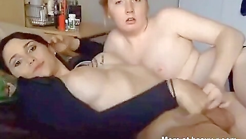 Amateur blonde milf with a nice face giving rimjob