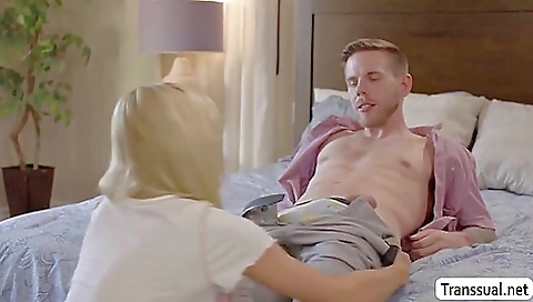 Blonde busty 18+ is fucked in a big ass in a kitchen