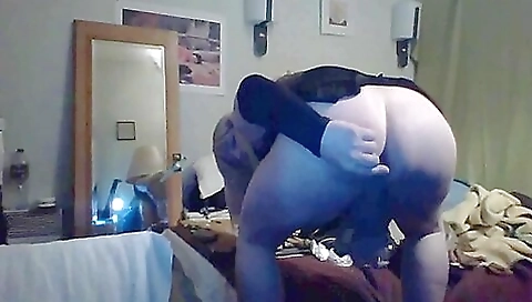 Mature shemale gets anal and pussy fucked by transvestite